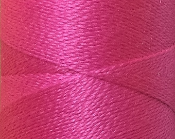 Shocking Pink, Silk Machine Threads, 100% Mulberry Silk, Plain Dyed, Luxury Silk Threads, Spun Silk, Solid Colours, 300m, 325yds