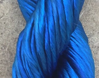 Thick Rayon Floss, Royal Blue, Viscose Floss, 9 Strand Viscose Floss, Embroidery Thread, Braidmaking, Kumihimo