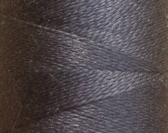 Gunmetal, Silk Machine Threads, 100% Mulberry Silk, Plain Dyed, Luxury Silk Threads, Spun Silk, Solid Colours, 300m, 325yds