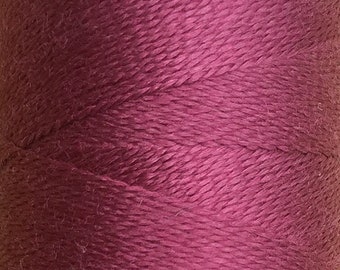 Port, Silk Machine Threads, 100% Mulberry Silk, Plain Dyed, Luxury Silk Threads, Spun Silk, Solid Colours, 300m, 325yds