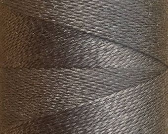Dark Grey, Silk Machine Threads, 100% Mulberry Silk, Plain Dyed, Luxury Silk Threads, Spun Silk, Solid Colours, 300m, 325yds