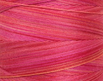 Cotton Machine Quilting Thread, No.14 Christmas Red, Hand Dyed, Machine Embroidery Thread, 40wt.,750m (820yds)