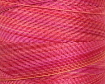 Cotton Machine Quilting Thread, No.14 Christmas Red, Hand Dyed, Machine Embroidery Thread, 40wt.,750m (820yds)