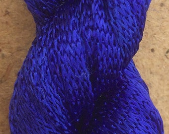 Hand Dyed Viscose Ribbon, 10/167 Viscose Ribbon, Rayon Ribbon, Embroidery, Thread, Canvaswork, Needlepoint, Royal Blue