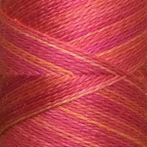 No.13 Sunset, Hand Dyed Silk Machine Thread, Individual Spool 120m, Machine Embroidery, Machine Quilting image 1