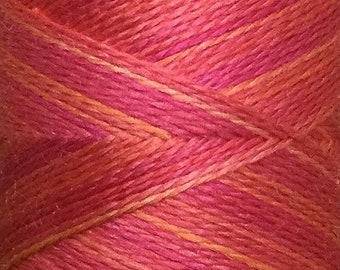 No.13 Sunset, Hand Dyed Silk Machine Thread, Individual Spool 120m, Machine Embroidery, Machine Quilting
