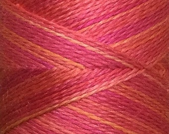 Silk Machine Thread, Hand Dyed, No.13 Sunset, Individual Spool 300m, Machine Embroidery, Hand Stitching, Quilting
