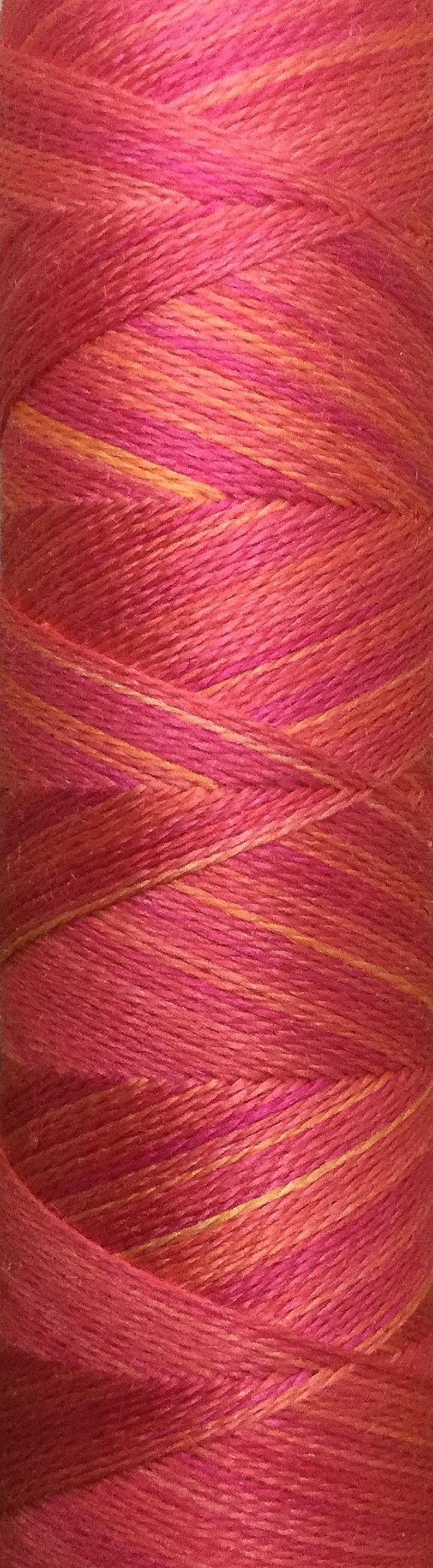 No.13 Sunset, Hand Dyed Silk Machine Thread, Individual Spool 120m, Machine Embroidery, Machine Quilting image 1