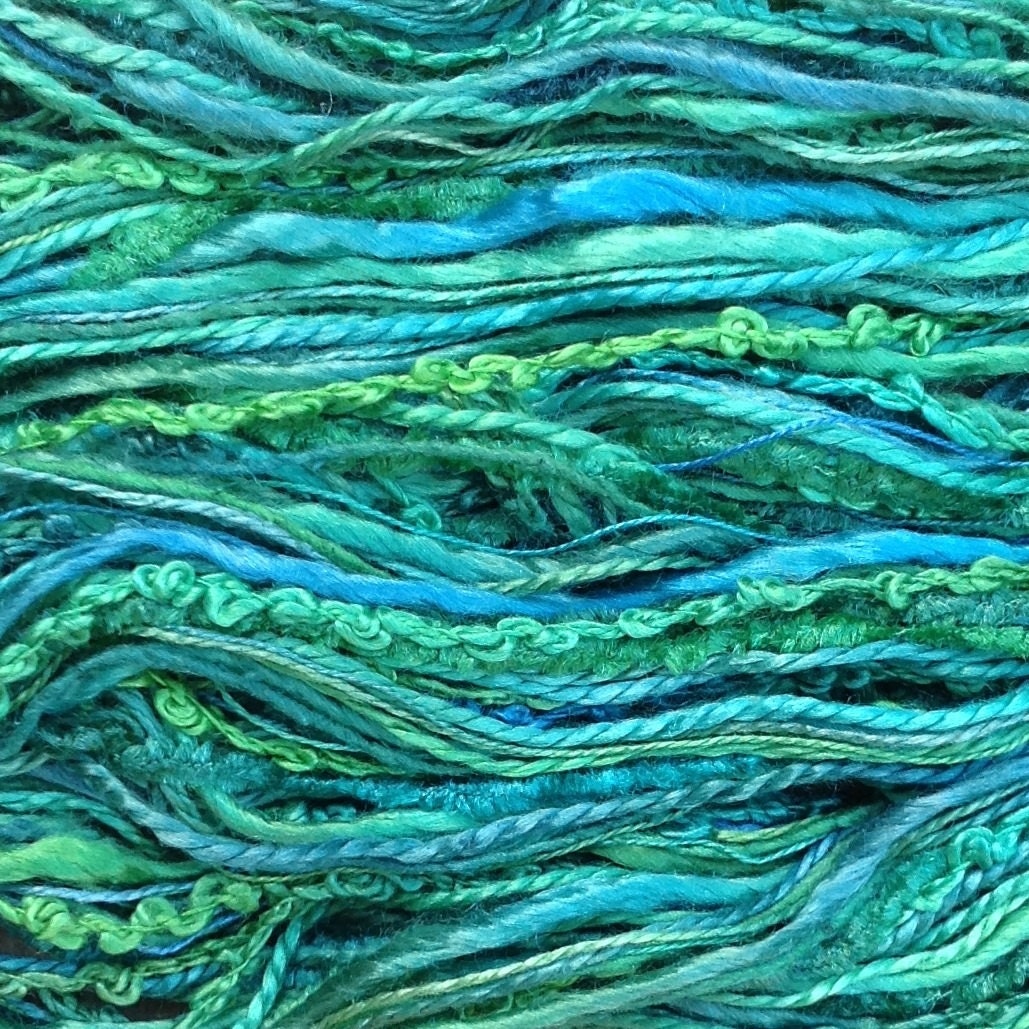 hand-dyed-silk-thread-selection-textured-silk-thread-silk-one-off-colour-no-20-jade