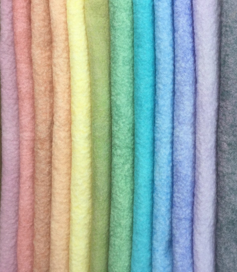 Hand Dyed Wool and Viscose Felt Choose From Pastel Colours Etsy UK