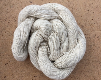 Silk Bourette, Natural Undyed, 20g (0.7 ounces), 110 metres (120 yards), Artisan Thread, Textile Art