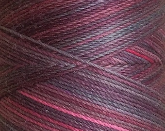 No.18 Aubergine, Hand Dyed Cotton Machine Thread, Individual Spool 150m, Machine Embroidery, machine Quilting