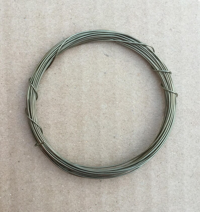 4.3 yards Pewter 4m Metalwork 0.5mm Mixed Media 24 Gauge Coloured Copper Wire Jewellery making