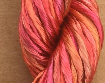 Thick Rayon Floss, Viscose Floss, 9 Strand Viscose Floss, Embroidery Thread, Braidmaking, Kumihimo, Colour No.13 Sunset