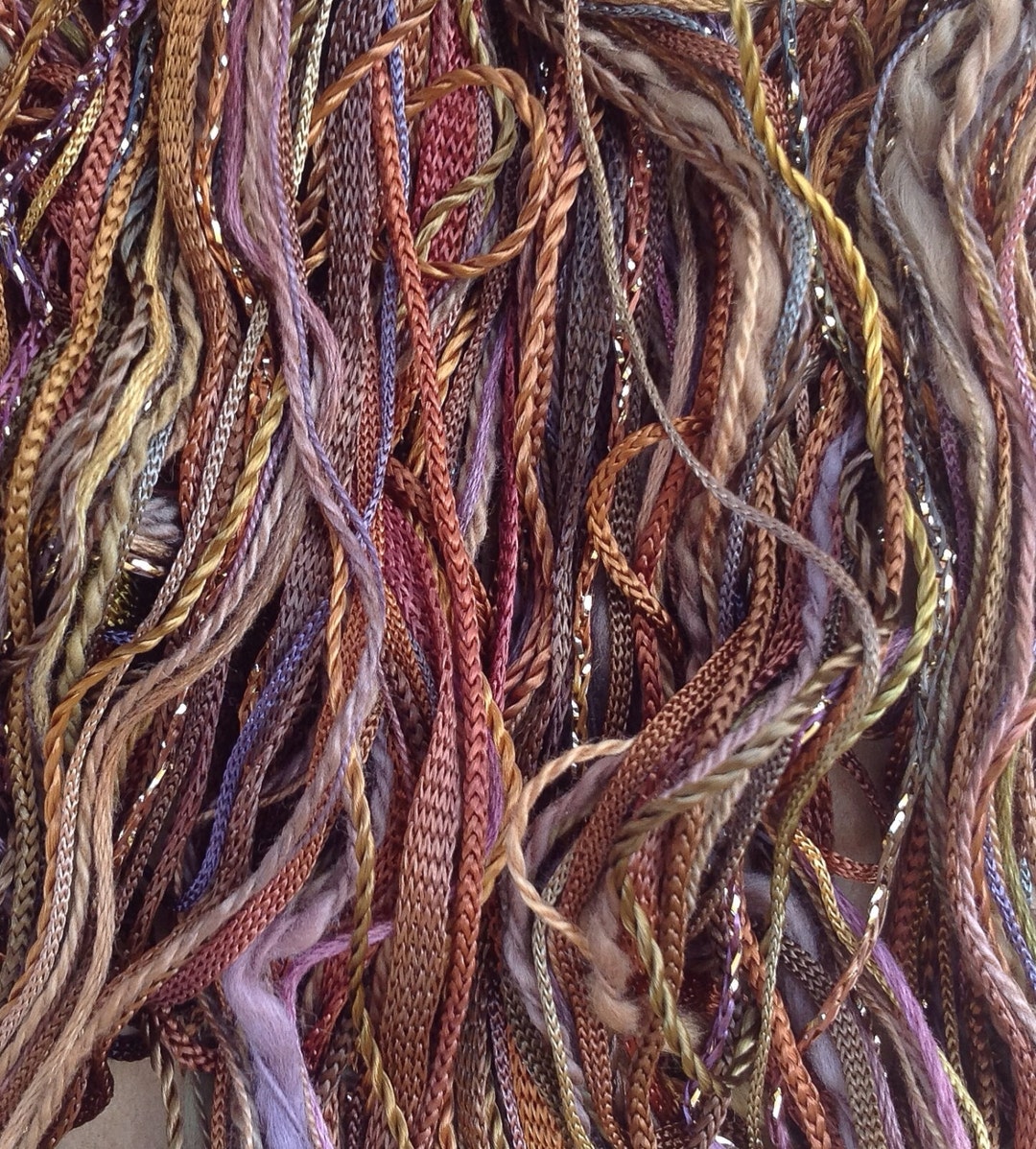 Embroidery Thread Selection, Hand Dyed, One Off, No.01 Chocolate ...