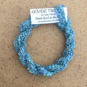 Silk Boucle No.38 Hydrangea, Hand Dyed Embroidery Thread, Artisan Thread, Textile Art