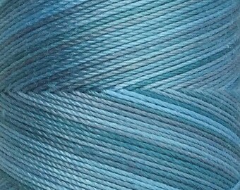 No.33 Aquamarine, Hand Dyed Cotton Machine Thread, Individual Spool 150m, Machine Embroidery, machine Quilting