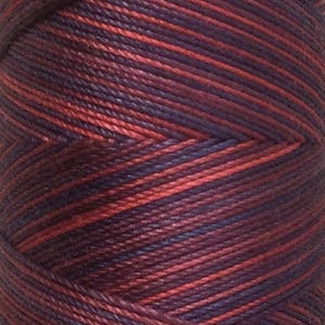 May include: A spool of red and purple embroidery floss.