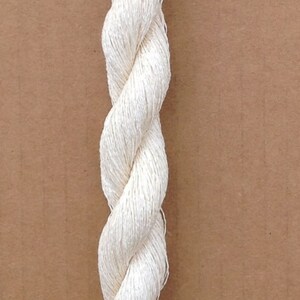 Silk 30/2 weight Yarn, Cobweb Lace Yarn, Silk Yarn, Weaving Yarn, Crochet Yarn, Natural, Undyed, Ivory, image 2
