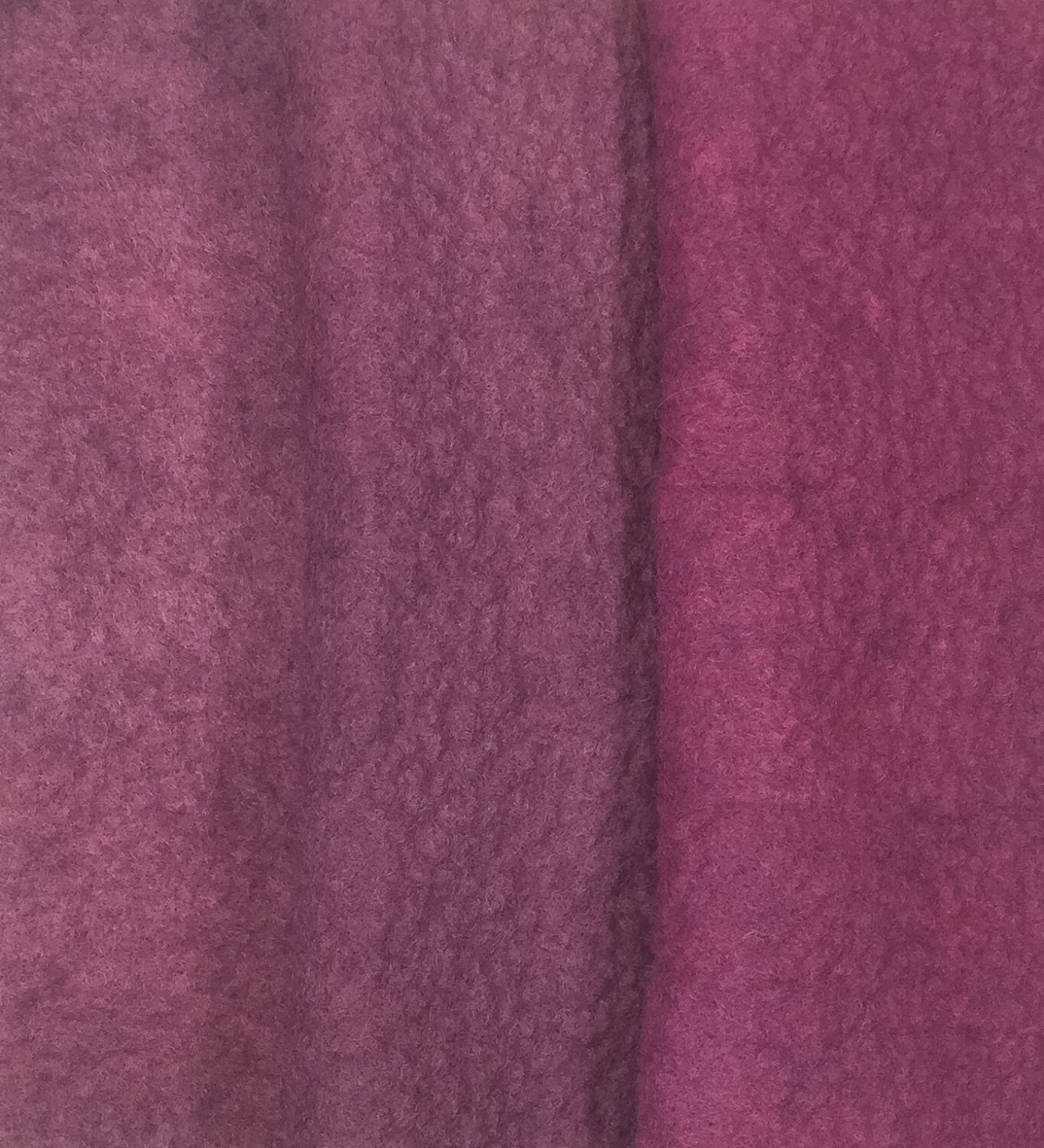 Felt Trio, Hand Dyed Wool and Viscose Felt, 3 Piece Felt Selection