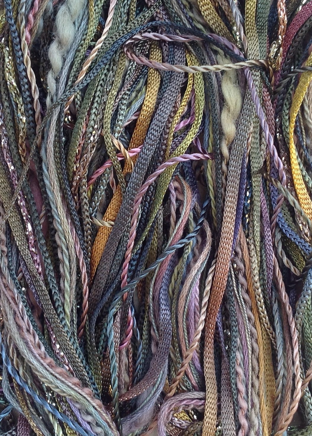 Hand Dyed Embroidery Thread Selection, One Off, No.15 Sludgy Green ...