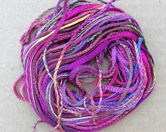 Tidbits, No.16 Jenny’s Rainbow, Hand Dyed Embroidery Threads, Creative Embrodery