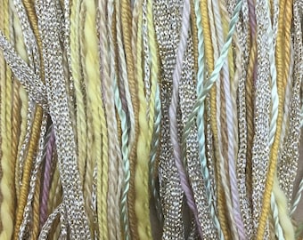 Buttermilk, One Off Special, Limited Edition, Hand Dyed Embroidery Thread, Textured Threads, Variegated Threads