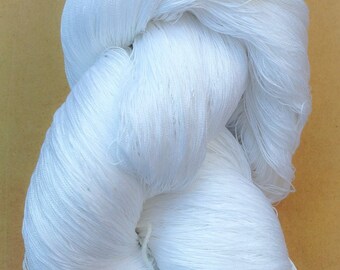 Fine Cotton, 16/2 weight Egyptian Cotton, Fine Knitting Yarn, Weaving Yarn, Crochet Yarn, Optic White or Ecru
