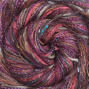 Sélection de fils à broder, Happy Bag marron, fils de coton teints à la main, fils de viscose, couleurs d'emballage variées