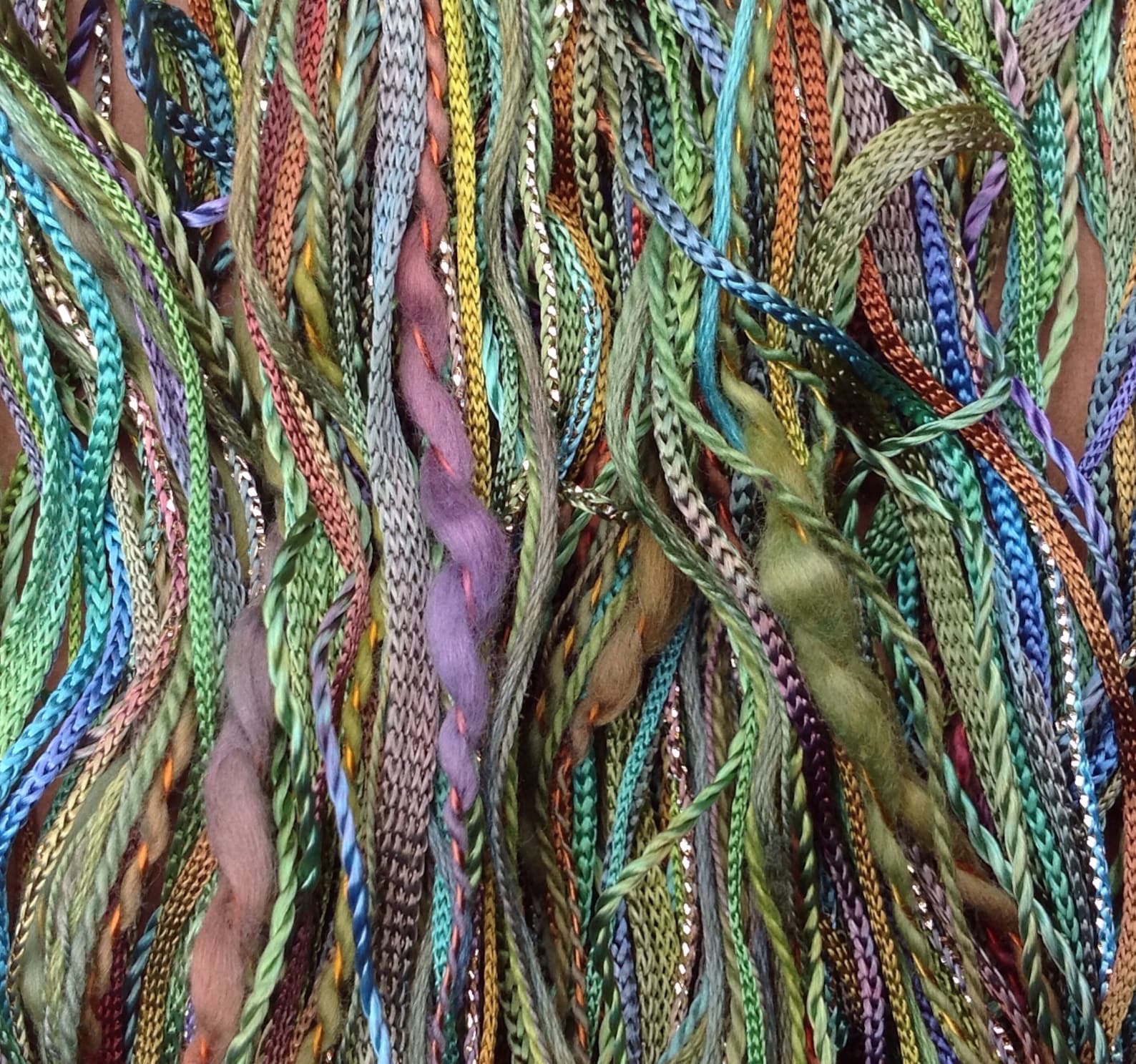 Embroidery Thread Selection, Hand Dyed, One off No.09 Apple, Textured ...