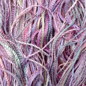 Fil à broder teint à la main, fil unique, n° 30, fil à barbe à papa clair, fil mixte, fil à broder multicolore, broderie créative