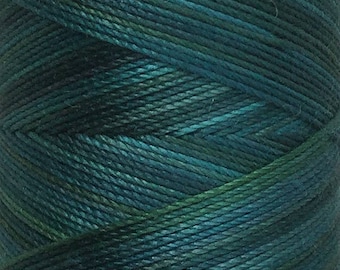 No.53 Ocean, Hand Dyed Cotton Machine Thread, Individual Spool 150m, Machine Embroidery, machine Quilting