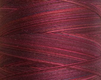 No.17 Ruby, Hand Dyed Cotton Machine Quilting Thread, Machine Embroidery Thread,  Eygyptian Cotton 40 weight, 750m (820yds)