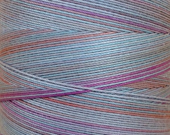 Hand Dyed Cotton Machine Quilting Thread, Machine Embroidery Thread, Egyptian Cotton, 750m (820yds) Pale Blue, Lilac, Terra Cotta, Ref.950