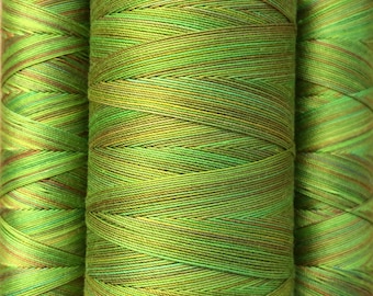 Hand Dyed Cotton Machine Quilting Thread, Colour Little Gem, 150m (162yds) or 750m (820yds) spool, Egyptian Giza Cotton