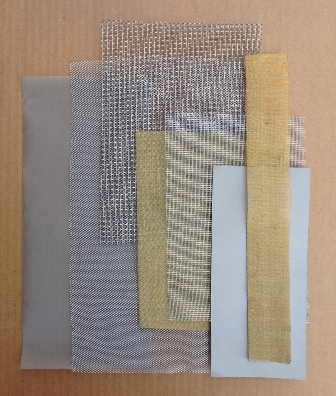 Pack de sélection de mailles métalliques tissu métallique tissé