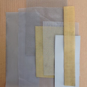 Metal Mesh Selection Pack, Woven Metal Cloth, Brass, Copper, Stainless Steel, Steampunk, Mixed Media, Metalwork, UK Seller