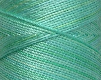 No.25 Spearmint, Hand Dyed Cotton Machine Thread, Individual Spool 150m, Machine Embroidery, machine Quilting