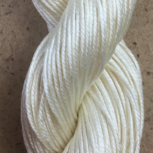 Silk Como, Mulberry Silk Yarn, Ivory Silk