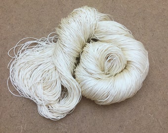 Silk Como, Mulberry Silk Yarn, Ivory Silk, 100g, 375 metres (410 yards)