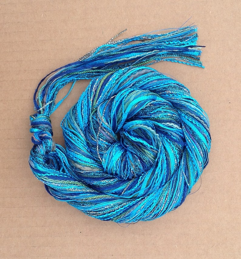 Turqoise Rinata Thread Turquoise Happy Bag Mixed Thread Selection Hand Dyed Cotton - Etsy