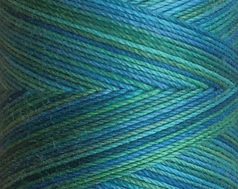 No.08 Lagoon, Hand Dyed Cotton Machine Thread, Individual Spool 150m, Machine Embroidery, machine Quilting