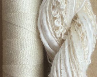 Silk Harmony, Undyed Silk Thread Selection and Silk Machine Thread, Embroidery Threads, Quilting Thread,  No.00 - Neutral