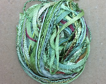 Embroidery Threads, Hand Dyed, Tidbits, Pussy Willow, Hand Dyed Embroidery Threads, Creative Embroidery