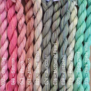 MEDIUM COTTON, Hand Dyed Embroidery Thread, 6/2 wt. Equivalent to Perle 8 image 4