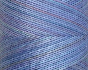 No.80 Sky Blue Pink, Hand Dyed Cotton Machine Thread, Individual Spool 150m, Machine Embroidery, machine Quilting