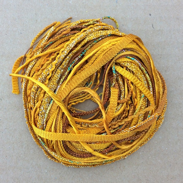Tidbits, Gold, Hand Dyed Embroidery Threads, Creative Embrodery