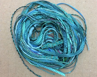Tidbits, Seaglass, Hand Dyed Embroidery Threads, Creative Embrodery