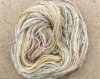 Hand Dyed Embroidery Threads, Tidbits, Buttermilk, Creative Embroidery