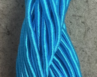 Viscose Gimp Thread, Turquoise, Hand Dyed, Rayon Gimp, 10 metres